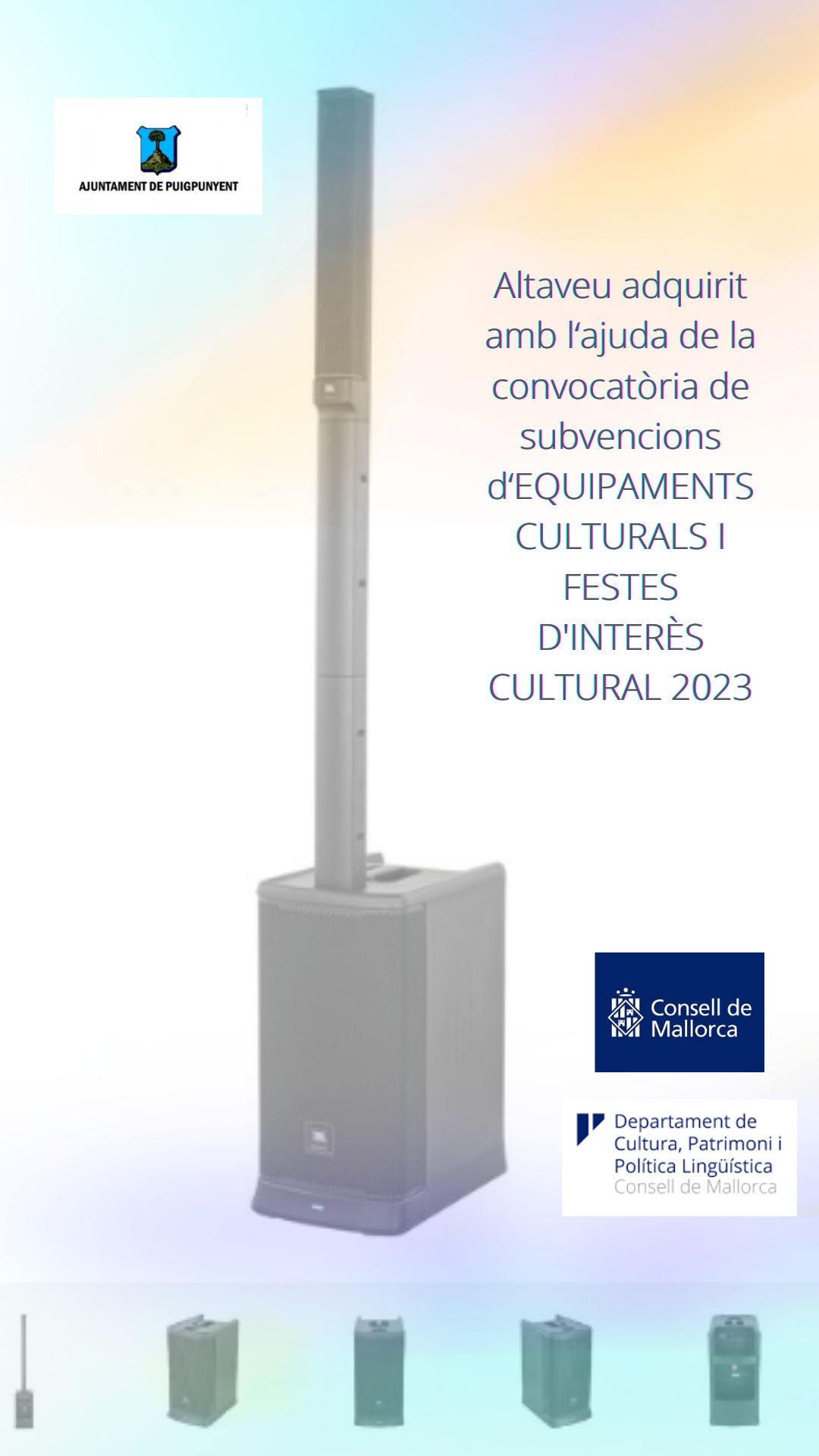 Cartell subvenció altaveu