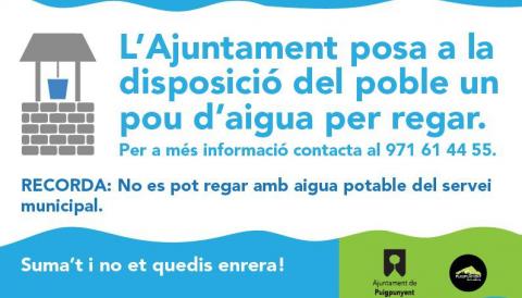 pou d'aigua per regar