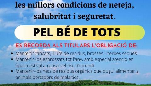 CARTELL NETEJA SOLARS