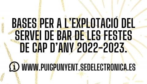 CARTELL BASES EXPLOTACIÓ BAR CAP D'ANY