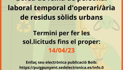 Cartell borsa de feina