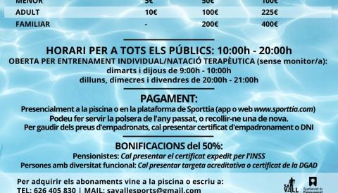 preus piscina temporada 2024