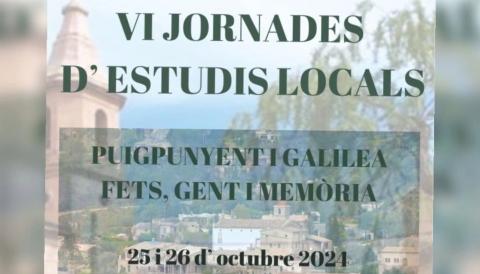 VI JORNADES D'ESTUDIS LOCALS DE PUIGPUNYENT I GALILEA